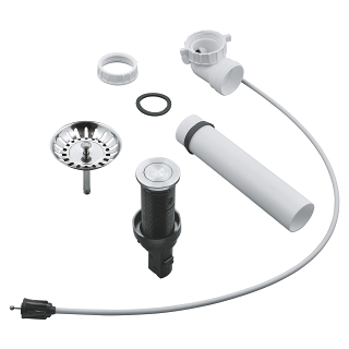 Waste set for kitchen sinks